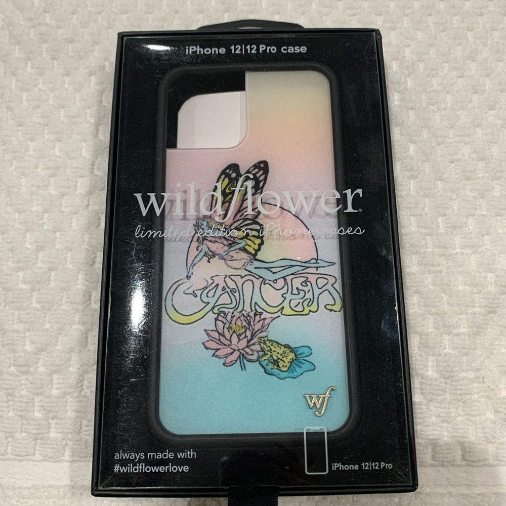 Wildflower Pastel Gradient Butterfly & Floral iPhone 12/12 Pro Case
